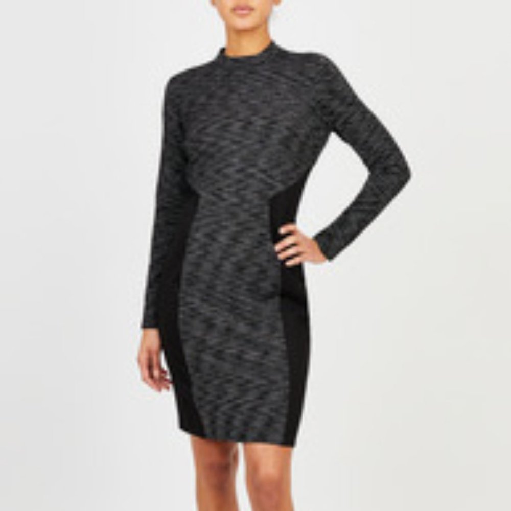 Tahari Blocked Ponte Dress